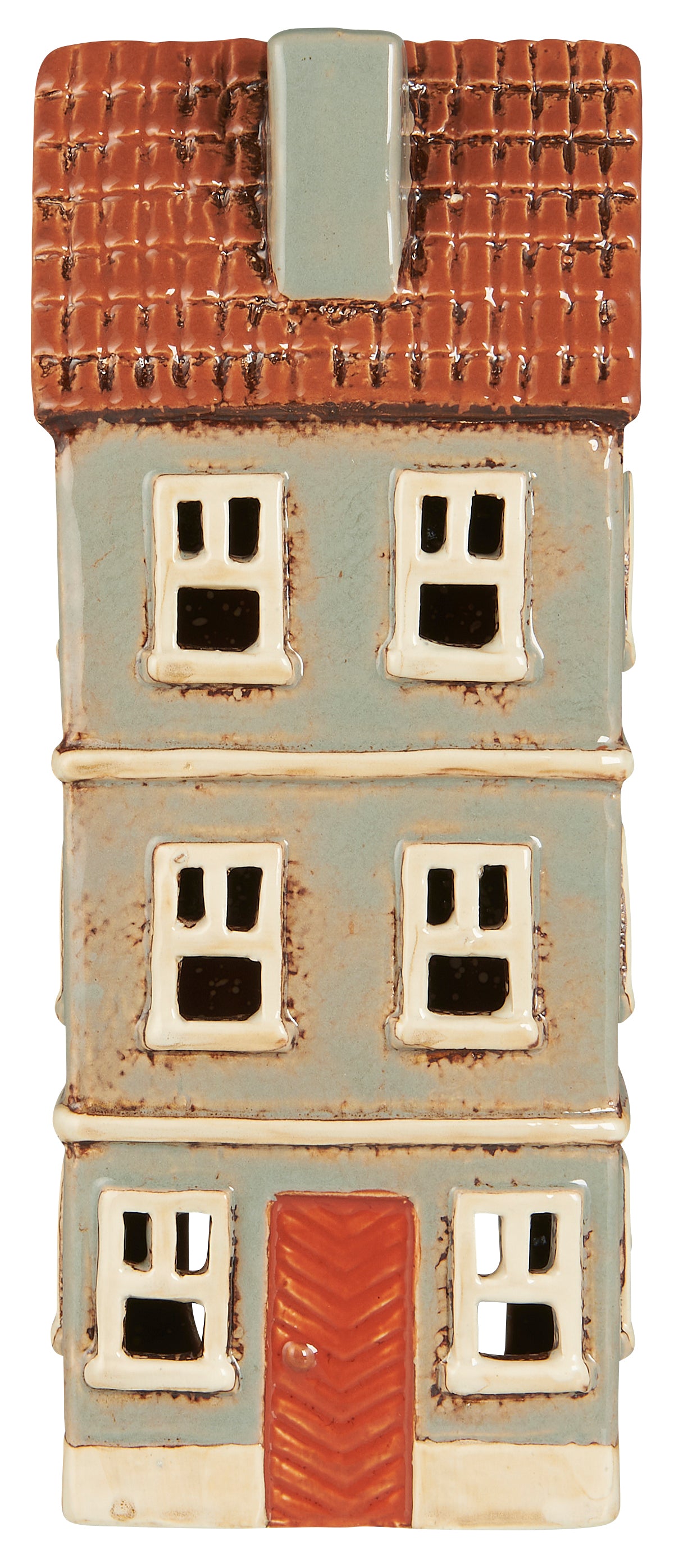 Keramikhus - Ljuslykta Ib Laursen, grått, 23 cm