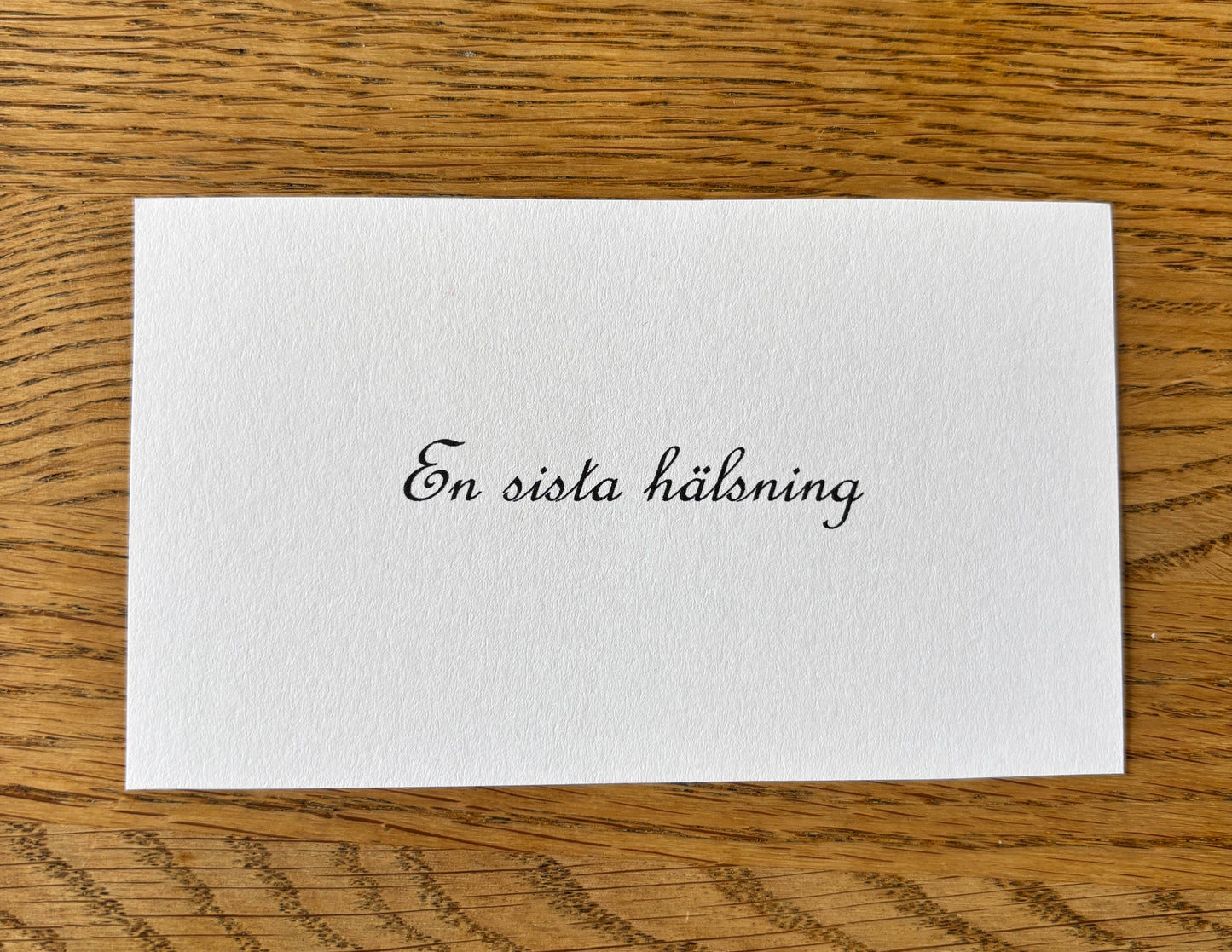 Kort begravning